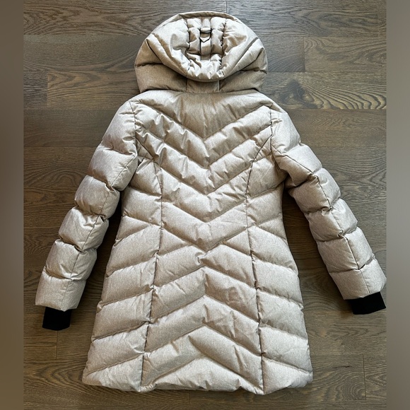 Soia & Kyo Sporty Down Jacket Coat Parka Size Large Brushed Fawn - Picture 4 of 16